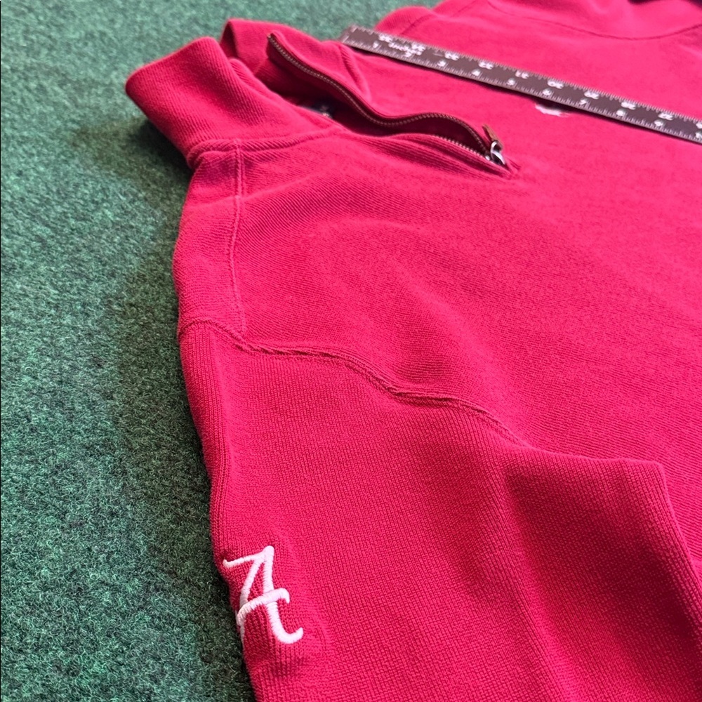 Polo by Ralph Lauren Men's Alabama Crimson Red Quarter-Zip (Size Medium) - Picture 5 of 6